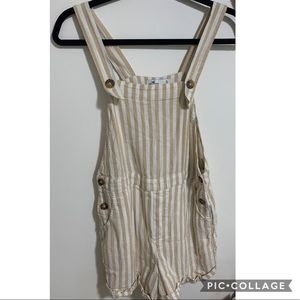 HOLLISTER STRIPED OVERALLSS